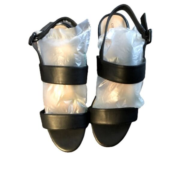 COMFORTVIEW  SANDALS - 9 WW BLACK | 2 1/2" HEEL | ADJUSTABLE BUCKLE - Picture 3 of 7